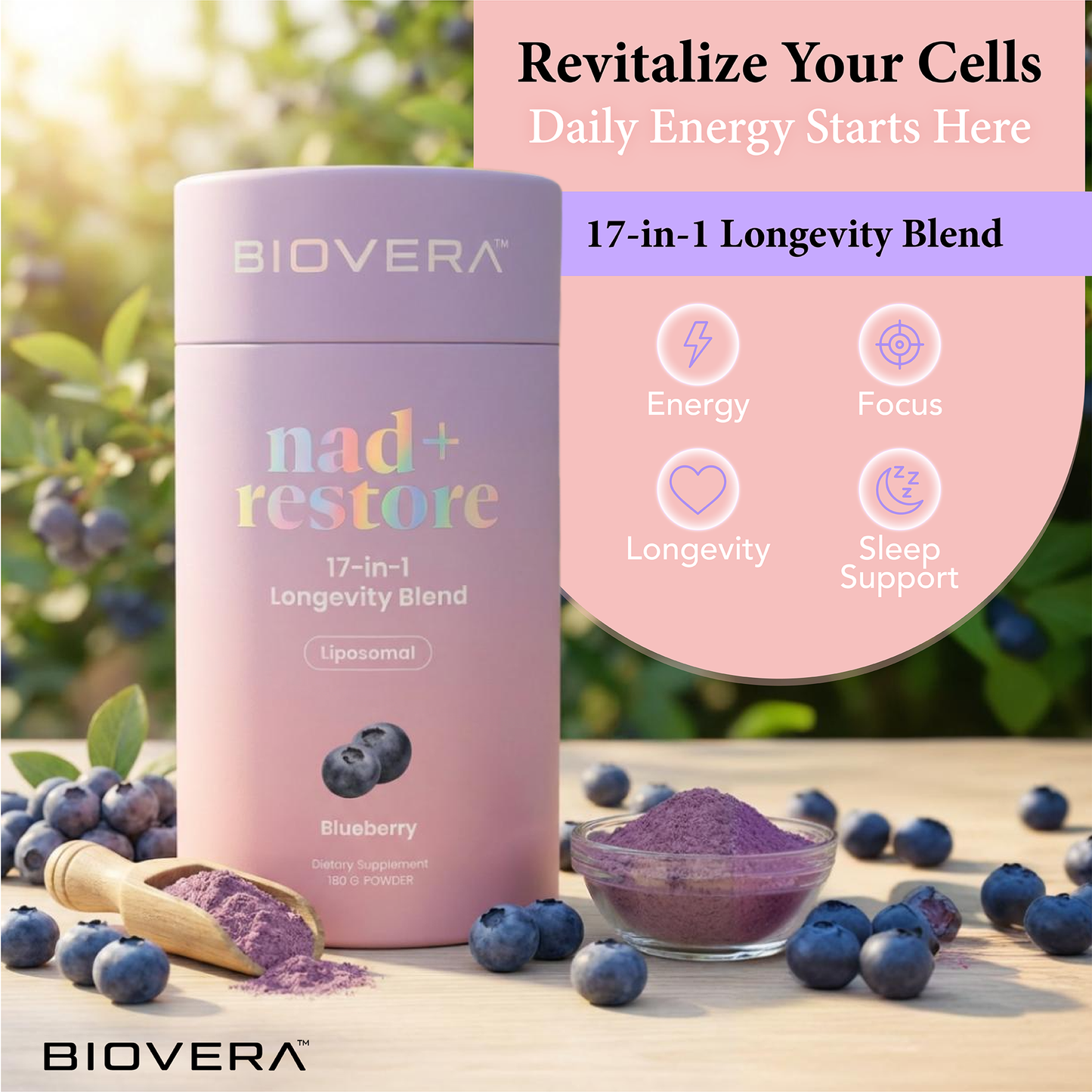 NAD⁺ Restore | 17-in-1 Longevity Blend